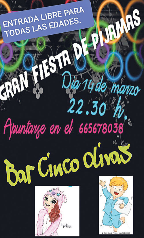 20200302 zafarache cinco olivas fiesta pijamas