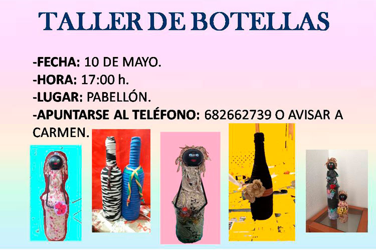 Taller botellas Cinco Olivas