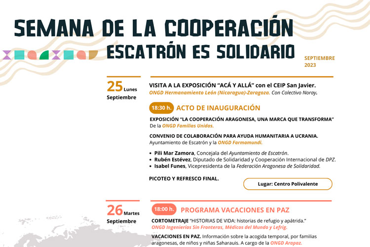 Semana de la cooperación Escatrón