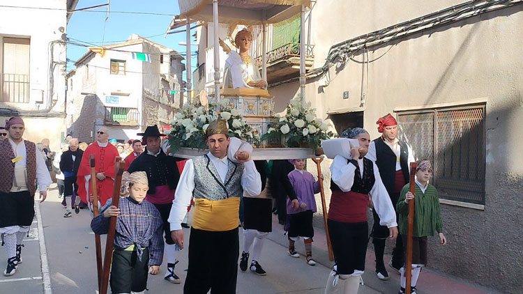 Foto de archivo de las fiestas de Santa Águeda de Escatrón de 2025