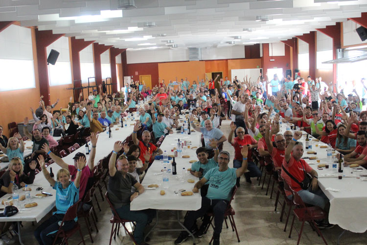 Foto de archivo de los participantes en la BTT Tozal de 2024