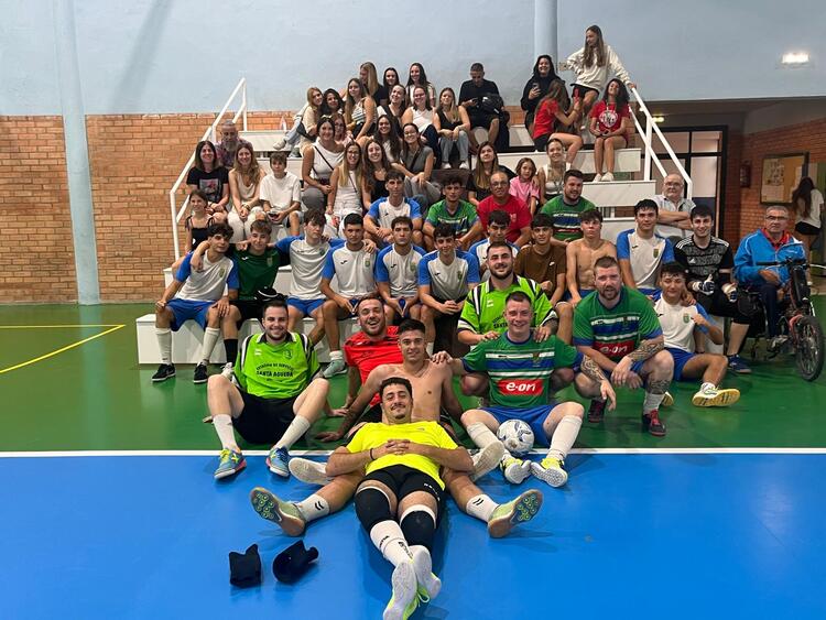 Foto de archivo de fútbol sala en Escatrón en 2025