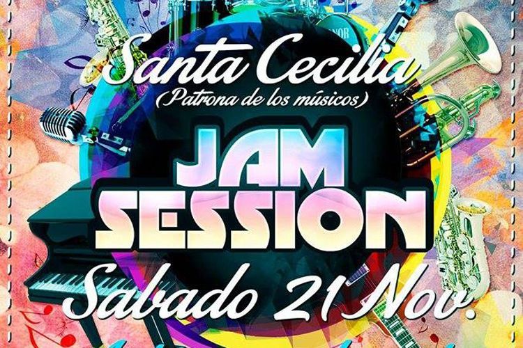 Cartel de sesión Jam Sesion en Free Space de Gelsa