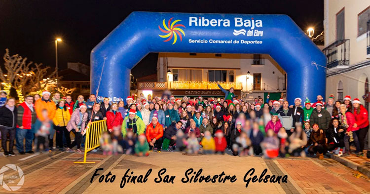 Foto de archivo de la I edición de la San Silvestre de Gelsa. Autor: Fernando Giménez Salinas. 