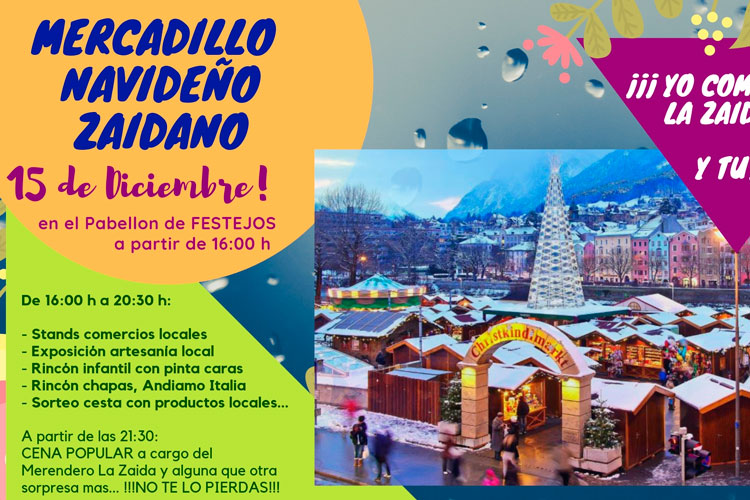 Cartel mercadillo La Zaida