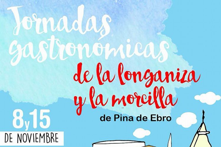 Cartel de las jornadas gastronómicas de Pina de Ebro