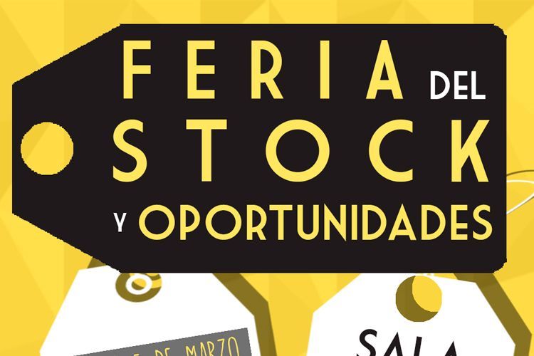 Cartel de la feria del stock en Pina