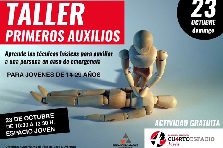 Taller primeros auxilios en Pina de Ebro