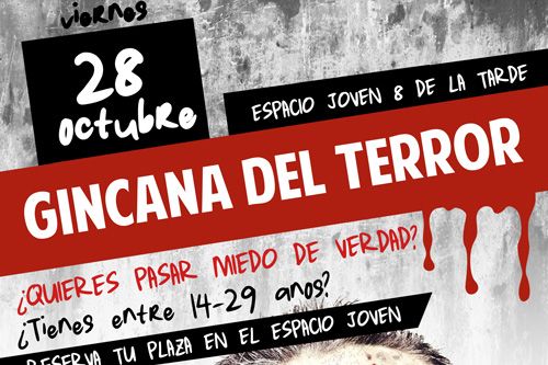 Cartel actividad Halloween en Pina de Ebro