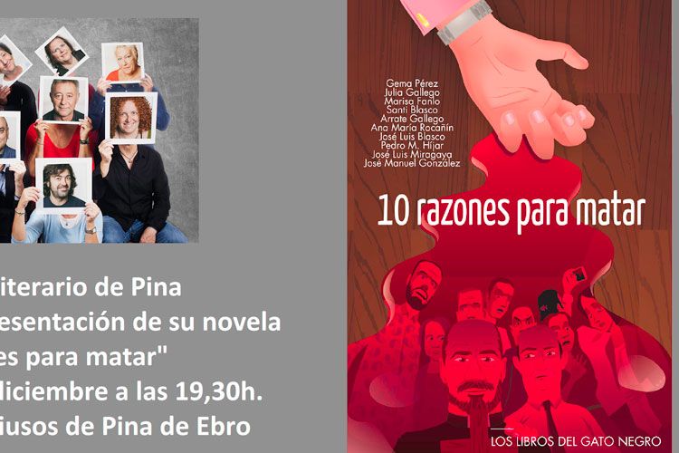Presentación 10 razones para matar en Pina de Ebro