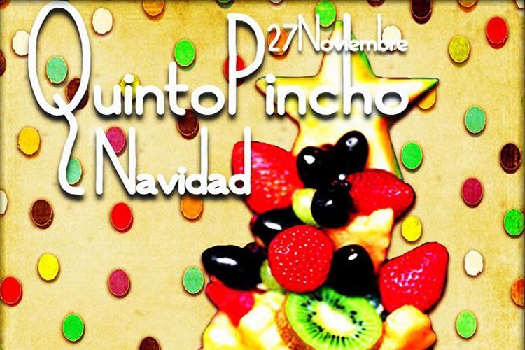 Cartel de la segunda edición del Quintopincho, ambientada en la Navidad