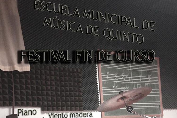 Cartel concierto escuela música Quinto