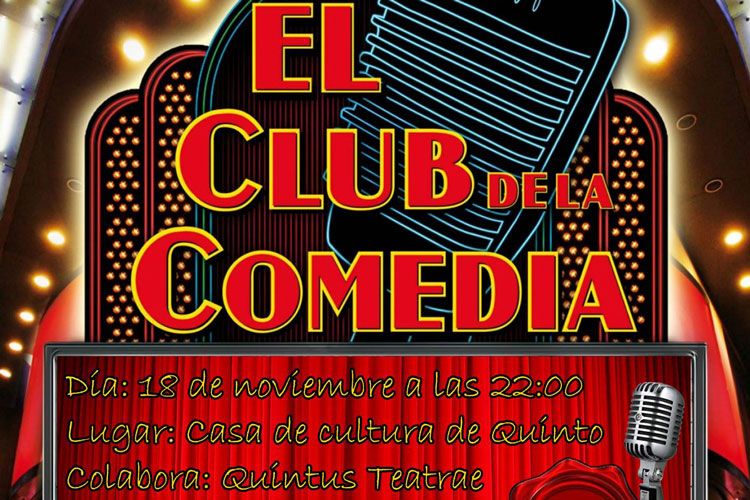 Cartel club de la comedia Quinto