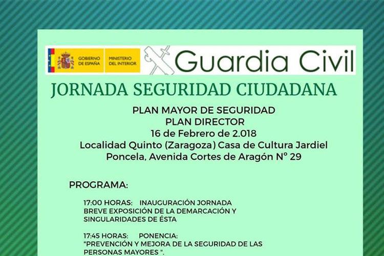 Jornada de seguridad ciudadana en Quinto