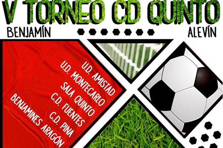 Cartel torneo fútbol Quinto