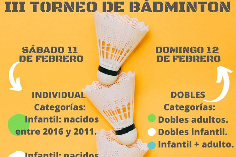 Cartel bádminton