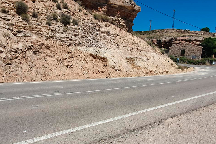 Obras carretera Sástago