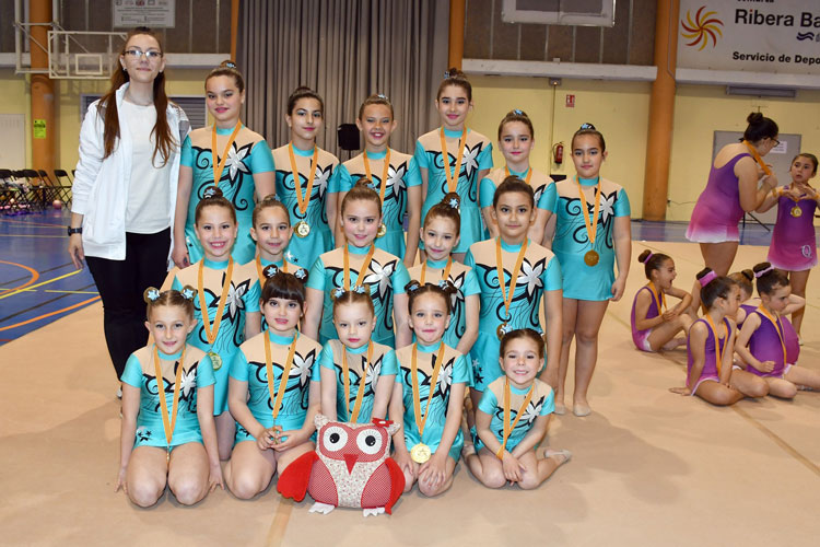 Imagen de archivo del Torneo Comarcal de Gimnasia Rítmica de abril de 2023