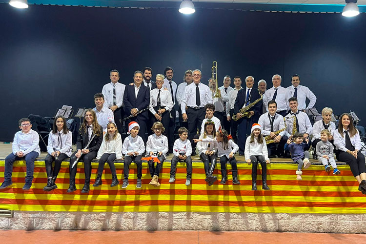 Foto de archivo del concierto de Navidad de la Banda Municipal de Sástago de 2022