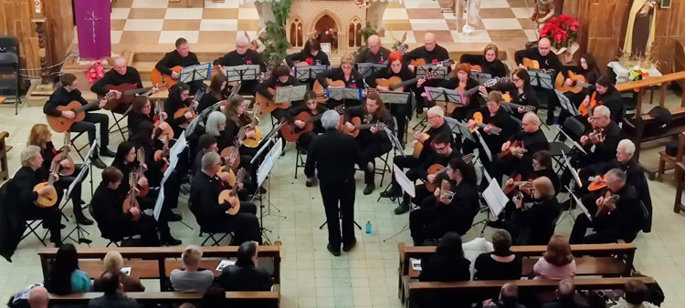 Foto de archivo de un concierto de la laudística